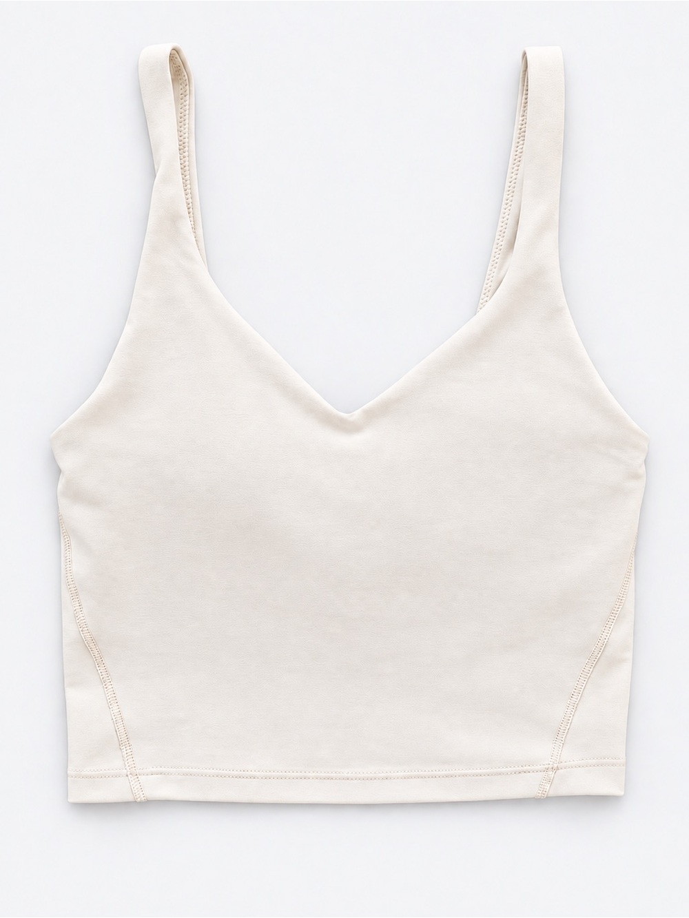 Old Navy PowerSoft Light Support Crop Sports Bra Tank XS Ivory